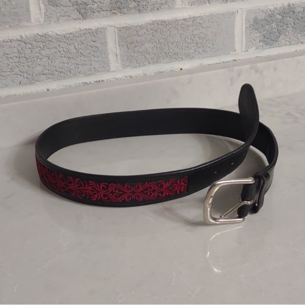 🎖🎗CELINE Black Leather Belt